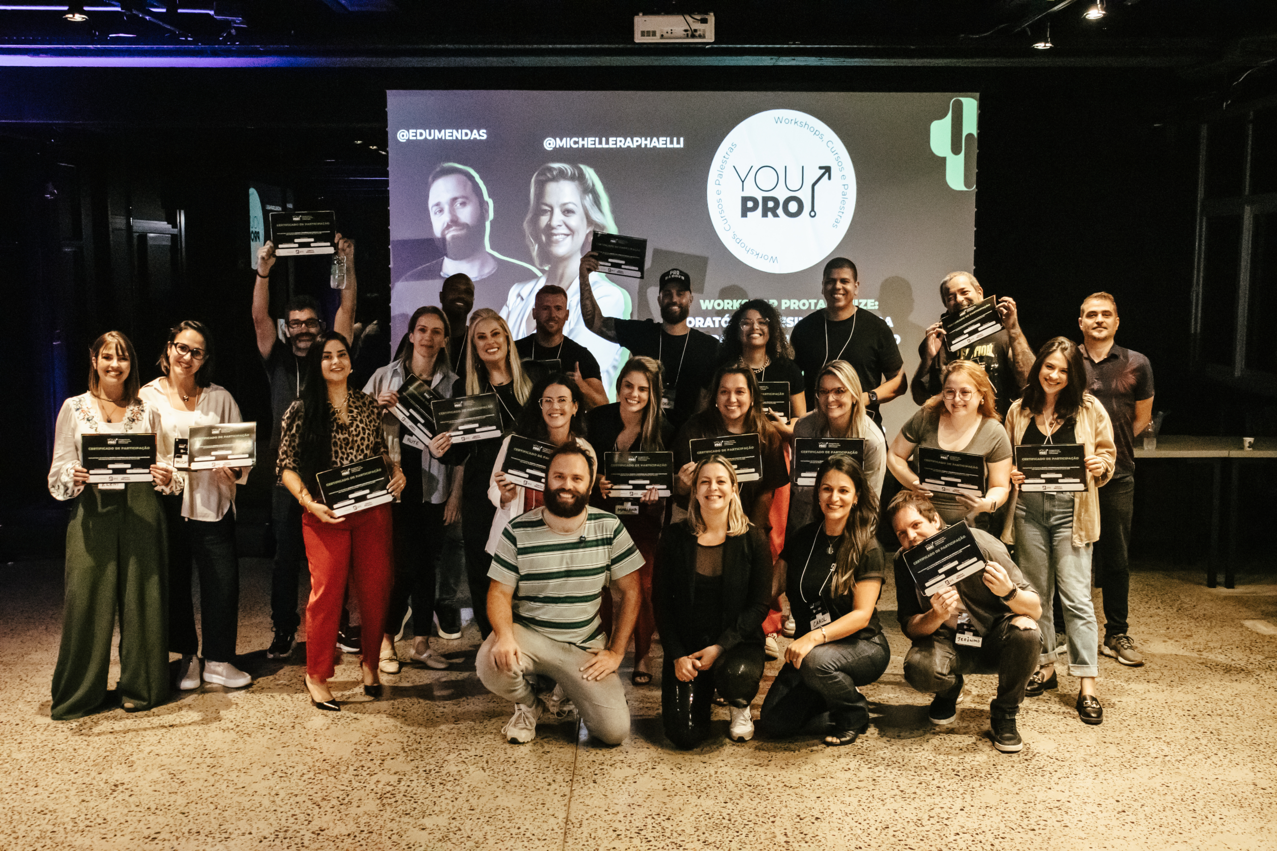 Primeira turma do #YouPro Maio 2025 - Oratória e Desinibição